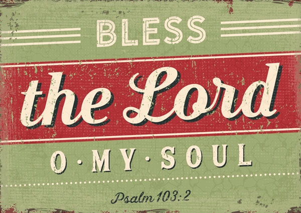 Postkarte - Bless the Lord Postkarte - Bless the Lord