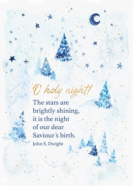 XL-Postkarte Big Blessing Gold - O holy night XL-Postkarte Big Blessing Gold - O holy night