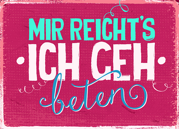 XL-Postkarte Big Blessing - Mir reicht's XL-Postkarte Big Blessing - Mir reicht's