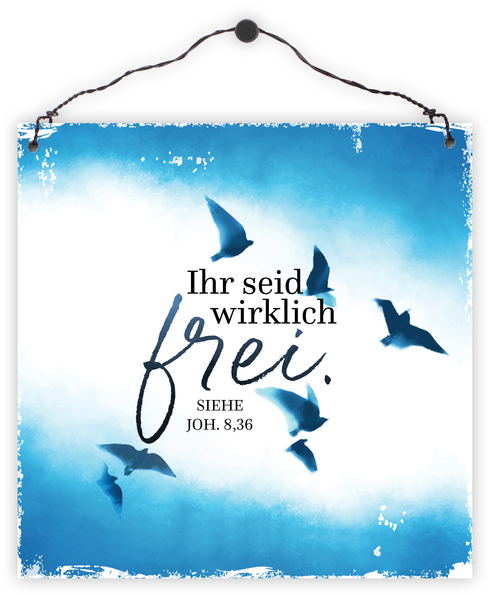 Holzschild quadratisch – Wirklich frei Holzschild klein - Wirklich frei