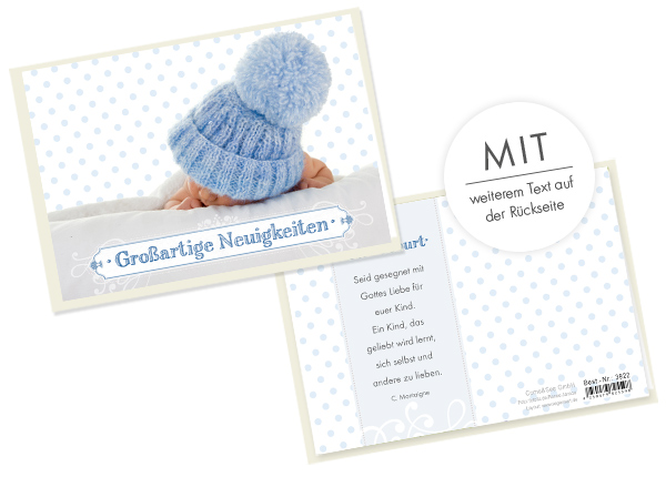 Faltkarte - Großartige Neuigkeiten Faltkarte - Großartige Neuigkeiten