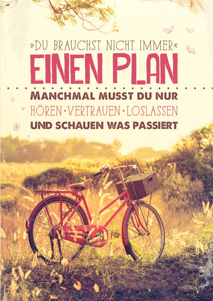 Postkarte - Einen Plan Postkarte - Einen Plan