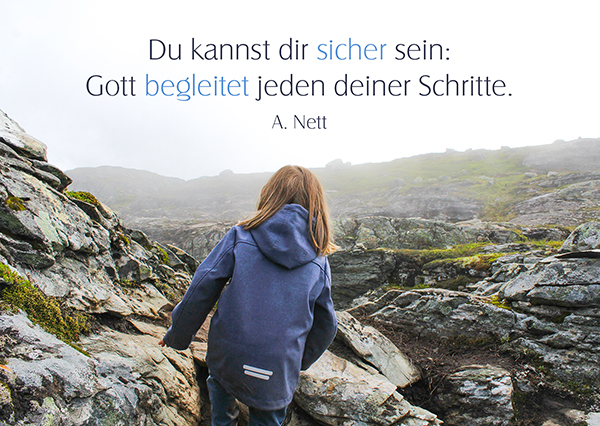 Postkarte - Schritte