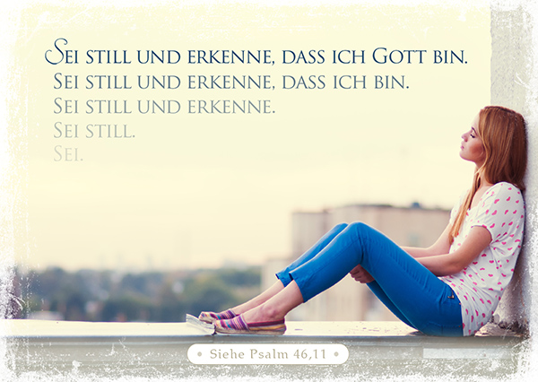Postkarte - Sei still Postkarte - Sei still