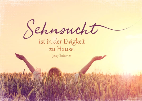 Postkarte - In der Ewigkeit zu Hause Postkarte - In der Ewigkeit zu Hause