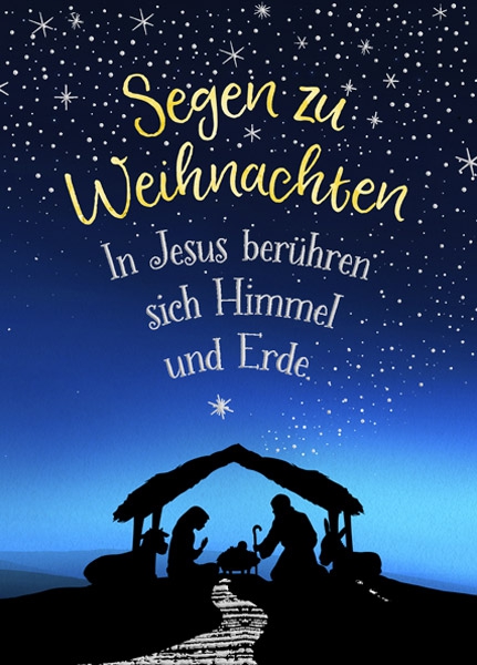 XL-Postkarte Big Blessing Silber - Himmel und Erde XL-Postkarte Big Blessing Silber - Himmel und Erde