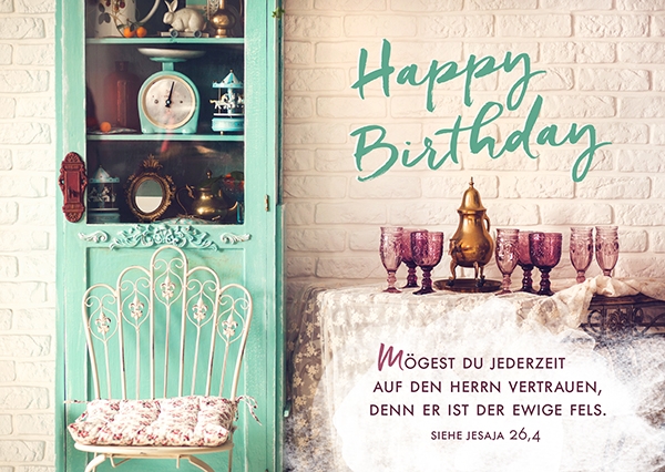 Postkarte - Happy Birthday – Mögest du Postkarte - Happy Birthday – Mögest du