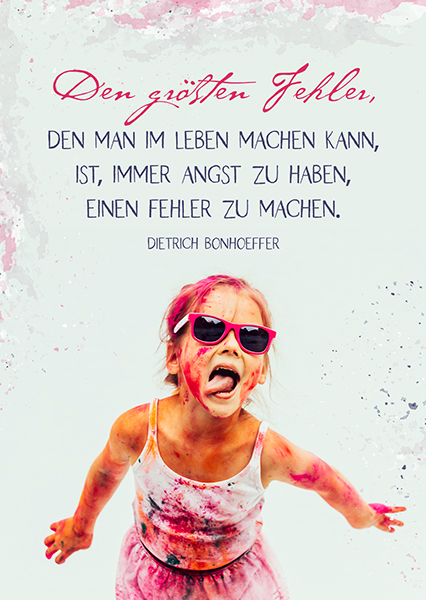 Postkarte - Den größten Fehler