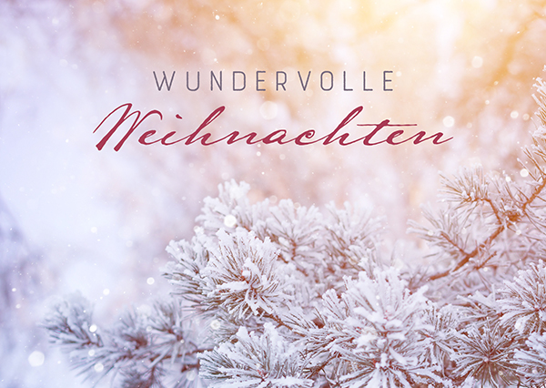 Postkarte - Wundervolle Weihnachten