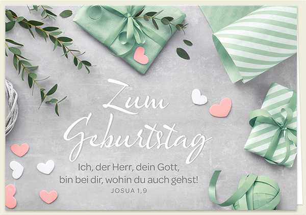 Faltkarte - Zum Geburtstag - Ich bin bei dir Faltkarte - Zum Geburtstag - Ich bin bei dir