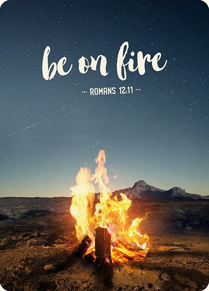 XL-Postkarte Big Blessing - Be on fire