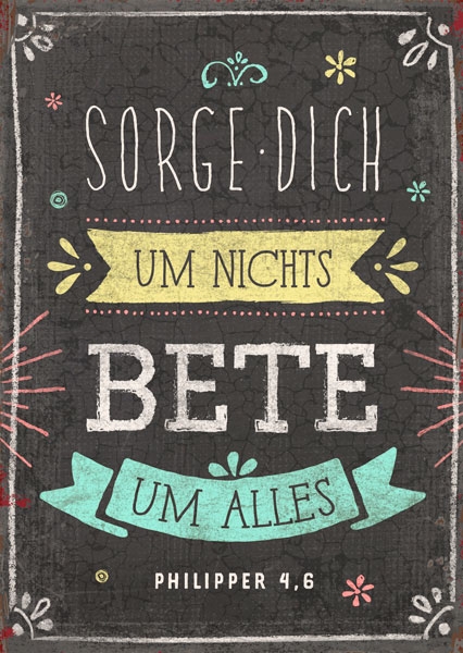 Postkarte - Bete um alles Postkarte - Bete um alles