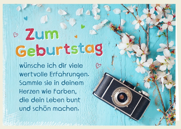 Faltkarte - Zum Geburtstag - Erfahrungen