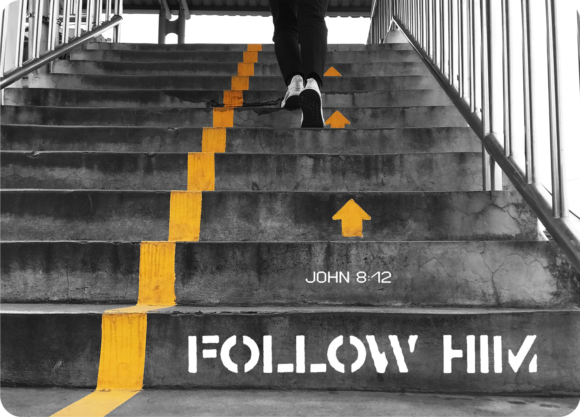 Big Blessing Postkarte – Follow him