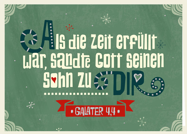 Faltkarte - Zeit erfüllt Faltkarte - Zeit erfüllt