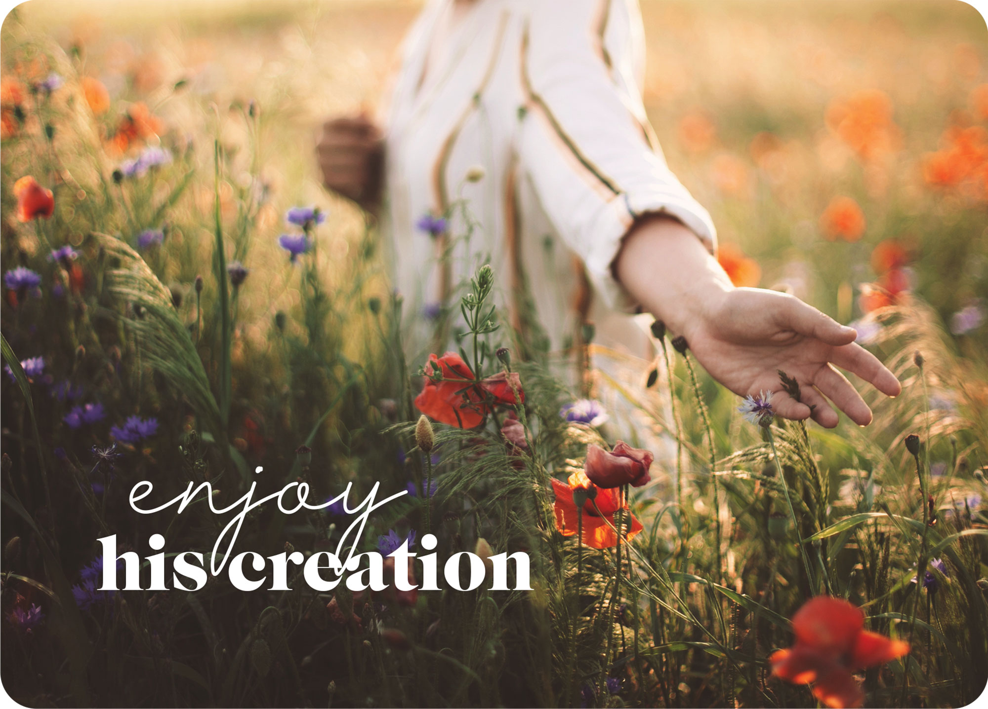 Big Blessing Postkarte – Enjoy his creation