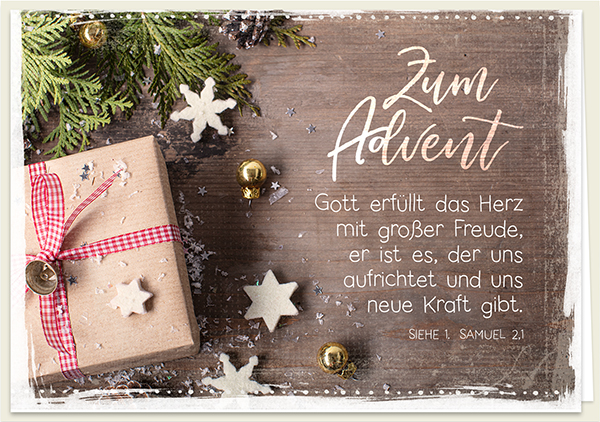Faltkarte - Gott erfüllt das Herz Faltkarte - Gott erfüllt das Herz