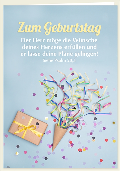 Faltkarte - Wünsche deines Herzens Faltkarte - Wünsche deines Herzens