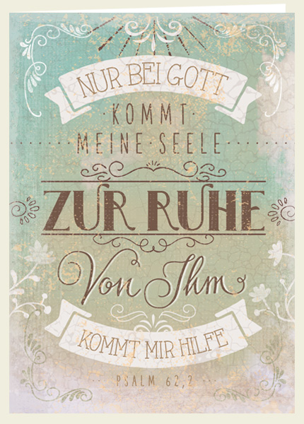 Faltkarte - Zur Ruhe Faltkarte - Zur Ruhe