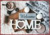 Metallschild klein – Welcome home