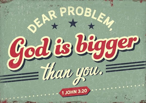 Postkarte - God is bigger