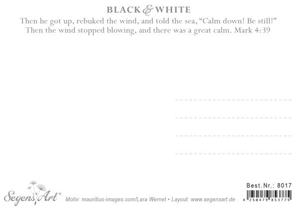 Postkarte Black & White - Rely