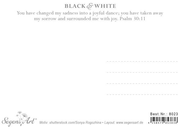 Postkarte Black & White - Dance for him