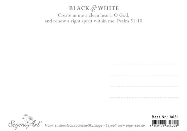 Postkarte Black & White - Relight my fire