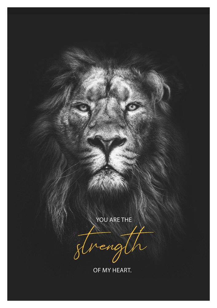 Poster – Strength of my heart (Gold)