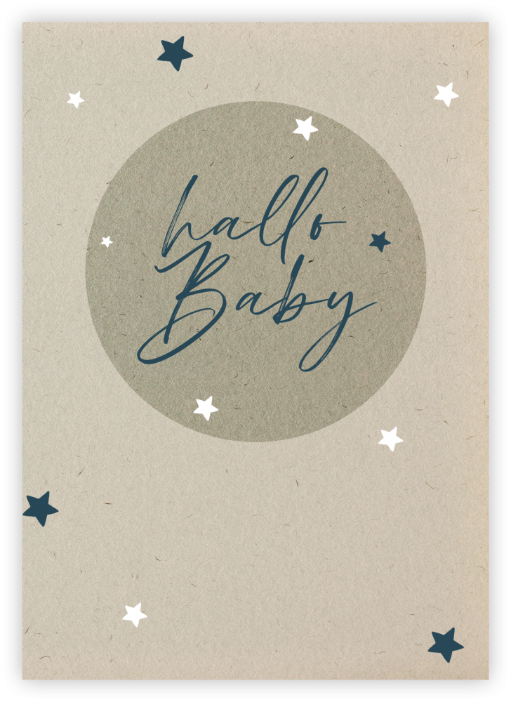 Faltkarte Collage – Hallo Baby (Geburt)