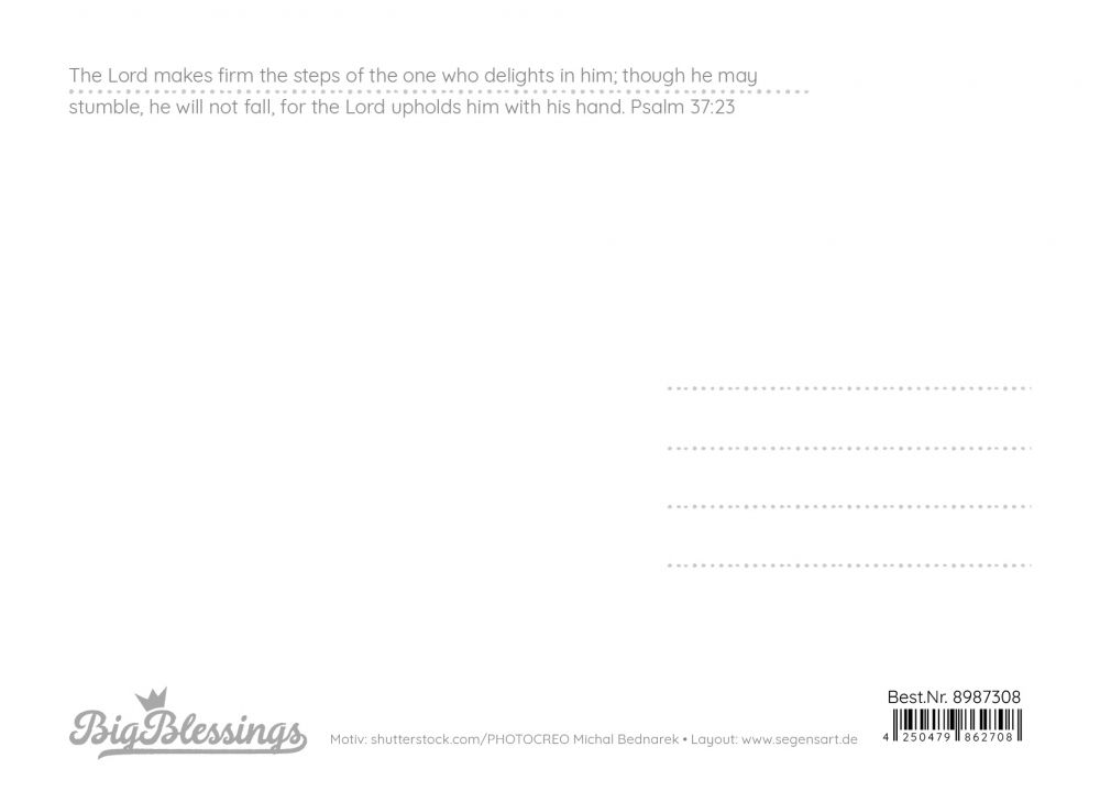 Big Blessing Postkarte – Stand firm