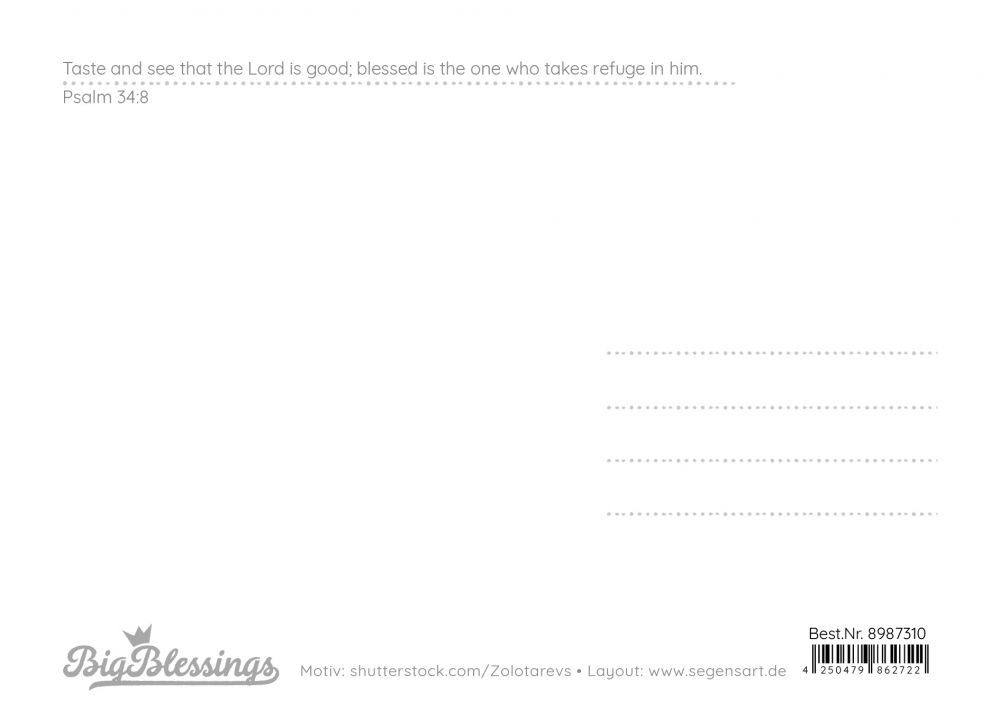 Big Blessing Postkarte – Truly blessed