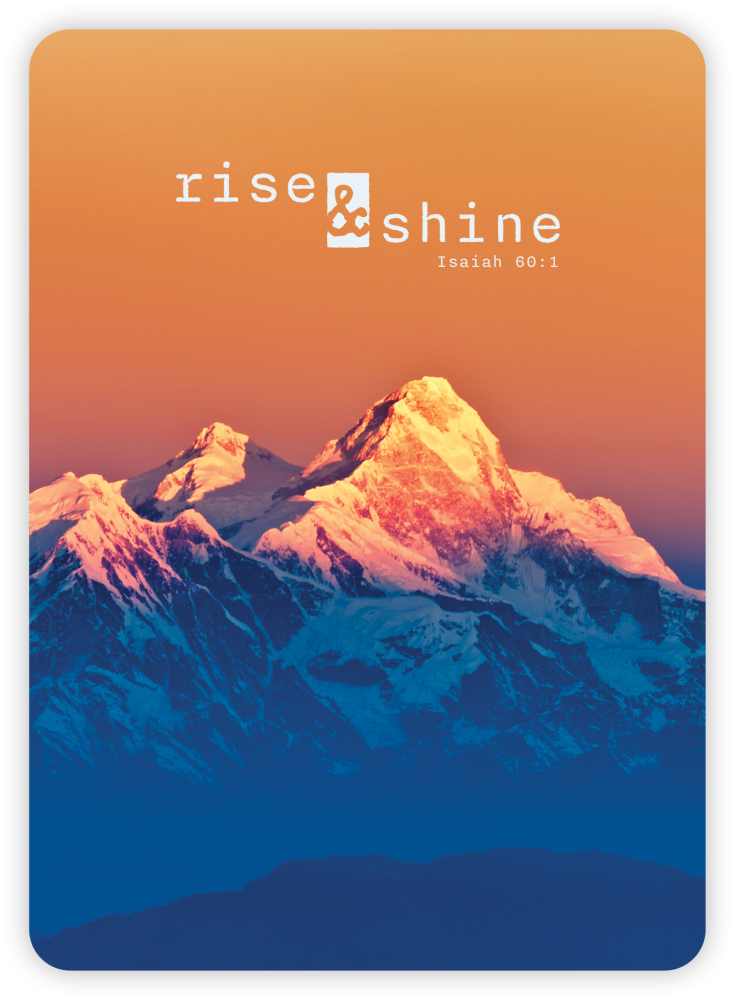 XL-Postkarte Big Blessing – Rise & Shine (Berge)