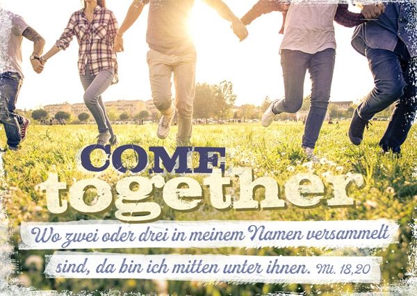 Postkarte - Come together