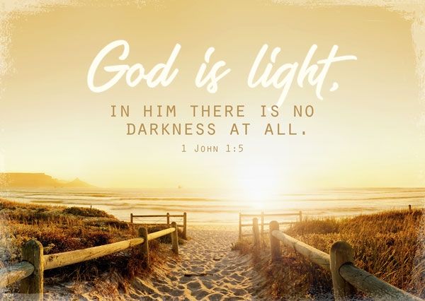 Postkarte - God is light