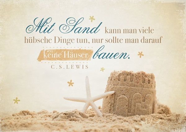 Postkarte - Mit Sand