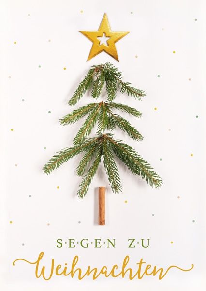 Postkarte - Segen zu Weihnachten (Baum)