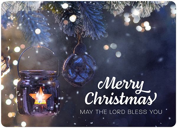XL-Postkarte Big Blessing – Merry Christmas - May the Lord